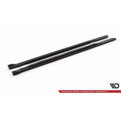 Maxton - Rajouts Des Bas De Caisse Mercedes-AMG GLB 35 / AMG-Line X247 Noir Brillant