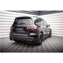 Maxton - Lames De Pare-Chocs Arrière Latérales Mercedes-AMG GLB 35 / AMG-Line X247 Noir Brillant