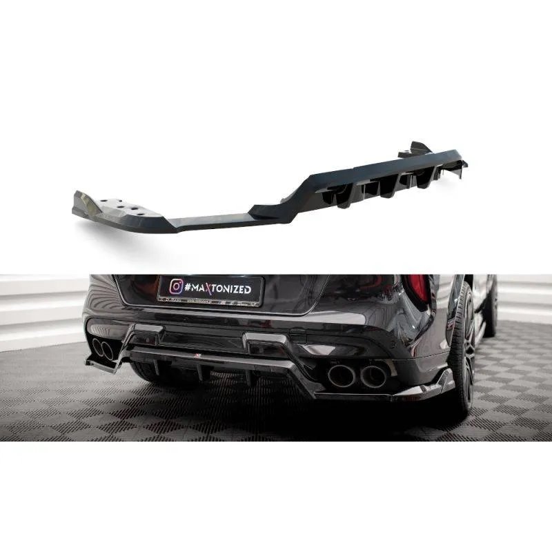 Maxton - Arriere Splitter (avec une barre verticale) BMW X6 M F96 Facelift