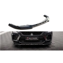 Maxton - Lame Du Pare-Chocs Avant V.1 BMW X6 M F96 Noir Brillant