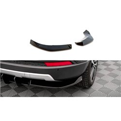 Maxton - Lames De Pare-Chocs Arrière Latérales Seat Ateca Mk1 Noir Brillant