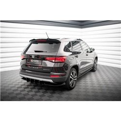 Maxton - Lames De Pare-Chocs Arrière Latérales Seat Ateca Mk1 Noir Brillant