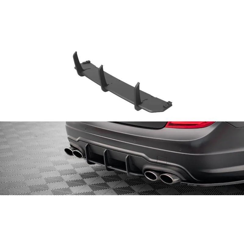 Maxton - Street Pro Central Diffuseur Arriere Mercedes-Benz C Coupe AMG-Line C204 Noir
