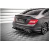 Maxton - Street Pro Central Diffuseur Arriere Mercedes-Benz C Coupe AMG-Line C204 Noir-Rouge