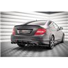 Maxton - Street Pro Central Diffuseur Arriere Mercedes-Benz C Coupe AMG-Line C204 Noir-Rouge