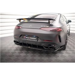 Maxton - Arriere Lame (avec une barre verticale) Mercedes-AMG GT 63S 4 Portes Coupe Aero X290 Noir Brillant