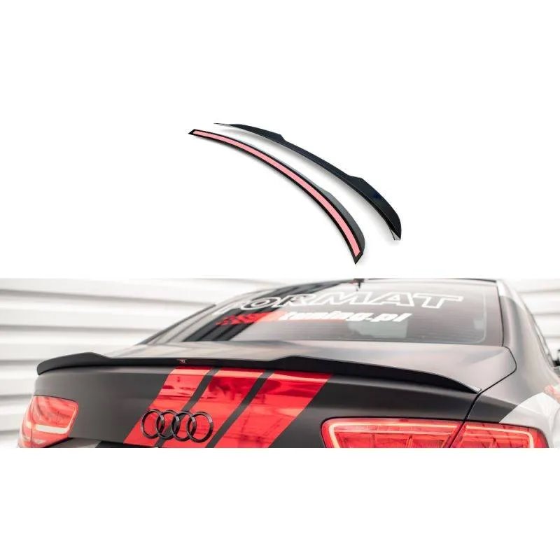 Maxton - Spoiler Cap Audi S8 D4 Noir Brillant