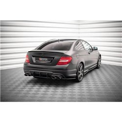Maxton - Lames De Pare-Chocs Arrière Latérales Mercedes-Benz C Coupe / Sedan / Estate AMG-Line C204 / W204 Facelift / S204 Facel