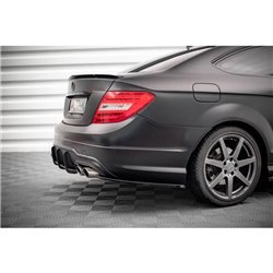 Maxton - Lames De Pare-Chocs Arrière Latérales Mercedes-Benz C Coupe / Sedan / Estate AMG-Line C204 / W204 Facelift / S204 Facel