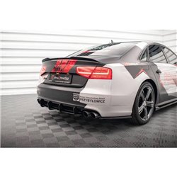 Maxton - Street Pro Central Diffuseur Arriere Audi S8 D4 Noir-Rouge
