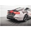Maxton - Street Pro Central Diffuseur Arriere Audi S8 D4 Noir-Rouge