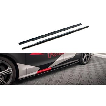 Maxton - Rajouts Des Bas De Caisse V.1 Audi S8 D4 Noir Brillant