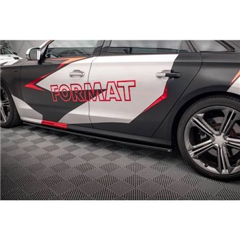 Maxton - Rajouts Des Bas De Caisse V.1 Audi S8 D4 Noir Brillant