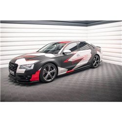Maxton - Rajouts Des Bas De Caisse V.1 Audi S8 D4 Noir Brillant