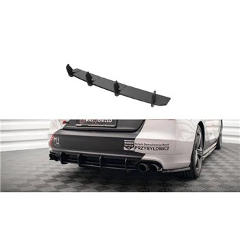 Maxton - Street Pro Central Diffuseur Arriere Audi S8 D4 Rouge