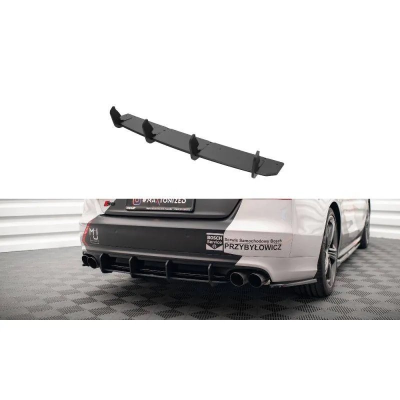Maxton - Street Pro Central Diffuseur Arriere Audi S8 D4 Noir