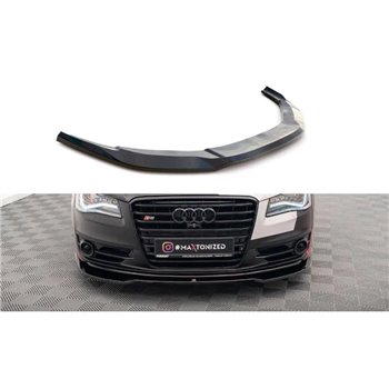 Maxton - Lame Du Pare-Chocs Avant V.1 Audi S8 D4 Noir Brillant