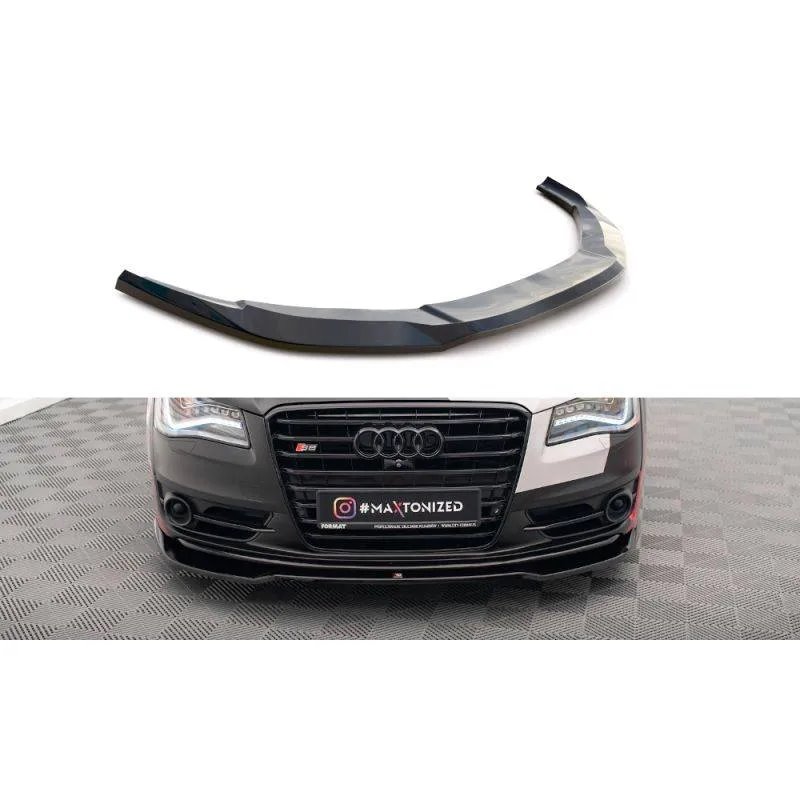 Maxton - Lame Du Pare-Chocs Avant V.1 Audi S8 D4 Noir Brillant
