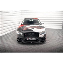Maxton - Lame Du Pare-Chocs Avant V.1 Audi S8 D4 Noir Brillant