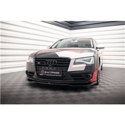 Maxton - Lame Du Pare-Chocs Avant V.1 Audi S8 D4 Noir Brillant