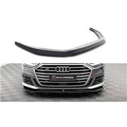 Maxton - Lame Du Pare-Chocs Avant V.1 Audi S8 / A8 S-Line D5 Noir Brillant