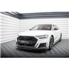 Maxton - Lame Du Pare-Chocs Avant V.1 Audi S8 / A8 S-Line D5 Noir Brillant