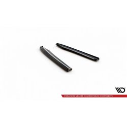 Maxton - Lames De Pare-Chocs Arrière Latérales Audi S8 D4 Noir Brillant