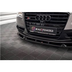 Maxton - Lame Du Pare-Chocs Avant V.2 Audi S8 D4 Noir Brillant