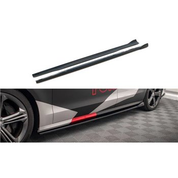 Maxton - Rajouts Des Bas De Caisse V.2 Audi S8 D4 Noir Brillant