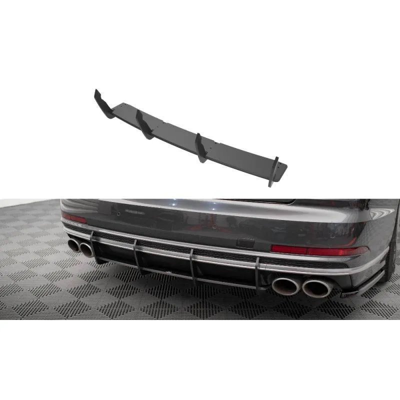 Maxton - Street Pro Central Diffuseur Arriere Audi S8 D5 Noir