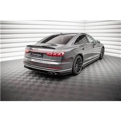 Maxton - Lames De Pare-Chocs Arrière Latérales Audi S8 D5 Noir Brillant