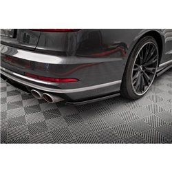 Maxton - Lames De Pare-Chocs Arrière Latérales Audi S8 D5 Noir Brillant