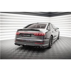 Maxton - Lames De Pare-Chocs Arrière Latérales V.2 Audi S8 D5 Noir Brillant