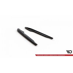 Maxton - Lames De Pare-Chocs Arrière Latérales V.2 Audi S8 D5 Noir Brillant