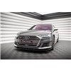 Maxton - Lame Du Pare-Chocs Avant V.2 Audi S8 / A8 S-Line D5 Noir Brillant