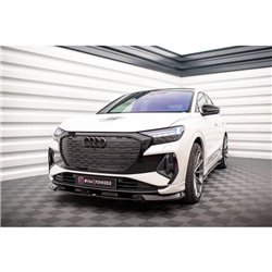 Maxton - Lame Du Pare-Chocs Avant V.1 Audi Q4 e-tron Sportback S-line Mk1 Noir Brillant