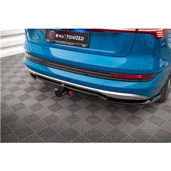 Maxton - Arriere Lame (avec une barre verticale) Audi e-tron Noir Brillant