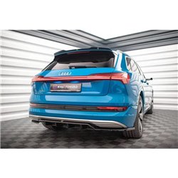 Maxton - Arriere Lame (avec une barre verticale) Audi e-tron Noir Brillant