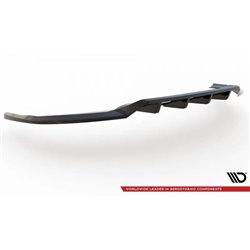 Maxton - Arriere Lame (avec une barre verticale) Audi e-tron Noir Brillant