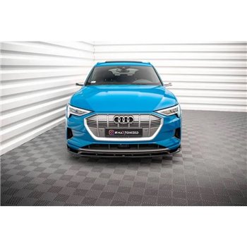 Maxton - Lame Du Pare-Chocs Avant V.2 Audi e-tron Noir Brillant