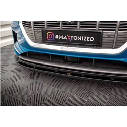 Maxton - Lame Du Pare-Chocs Avant V.2 Audi e-tron Noir Brillant
