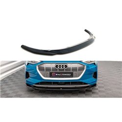Maxton - Lame Du Pare-Chocs Avant V.1 Audi e-tron Noir Brillant