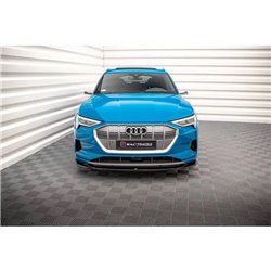 Maxton - Lame Du Pare-Chocs Avant V.1 Audi e-tron Noir Brillant