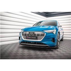 Maxton - Lame Du Pare-Chocs Avant V.1 Audi e-tron Noir Brillant