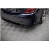 Maxton - Arriere Lame (avec une barre verticale) Mercedes-AMG C 43 Sedan W205 Facelift Noir Brillant