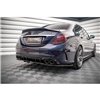 Maxton - Arriere Lame (avec une barre verticale) Mercedes-AMG C 43 Sedan W205 Facelift Noir Brillant
