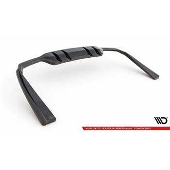 Maxton - Arriere Lame (avec une barre verticale) Mercedes-AMG C 43 Sedan W205 Facelift Noir Brillant