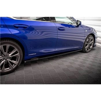 Maxton - Rajouts Des Bas De Caisse Lexus ES F Sport Mk7 Noir Brillant