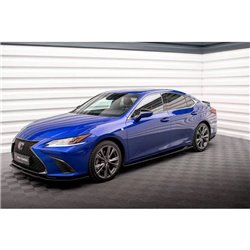 Maxton - Rajouts Des Bas De Caisse Lexus ES F Sport Mk7 Noir Brillant