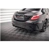 Maxton - Arriere Lame (avec une barre verticale) Mercedes-Benz C AMG-Line W205 Facelift Noir Brillant
